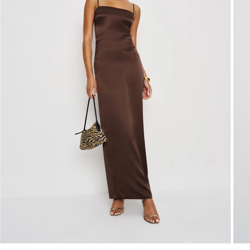 Reformation Brown Maxi Dress